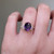 S823-FLEUR-YG-NVSTL3508 - Ring on Hand