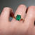 S814-TRINITY-YG-NVSTEL3518 - Ring on Hand
