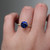 S804-VICTORIA-YG-NVSTL3522 - Ring on Hand
