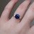 S815-LYDIA-YG-NVSTL3522 - Ring on Hand