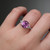 S819-FLORA-WG-NVSTL3050 - Ring on Hand