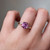 S828-SYLVIA-YG-NVSTL3050 - Ring on Hand