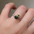 S807-SERENITY-YG-NVST3637 - Ring on Hand
