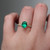 S804-VICTORIA-YG-NVSTE3634 - Ring on Hand