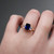 S824-ZARA-RG-NVSTL3054 - Ring on Hand