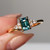 Clara - 1.08ct Emerald Cut Teal Sapphire Engagement Ring - [S817-CLARAR-NVST3538]