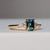 Clara - 1.08ct Emerald Cut Teal Sapphire Engagement Ring - [S817-CLARAR-NVST3538]