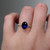 S804-VICTORIA-YG-NVSTL3699 - Ring on Hand