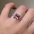 S807-SERENITY-YG-NVSTL3667 - Ring on Hand