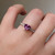 S807-SERENITY-WG-NVST3752 - Ring on Hand