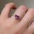 S807-SERENITY-RG-NVST3752 - Ring on Hand