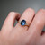 S817-CLARA-YG-NVST3736 - Ring on Hand