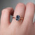 S826-CELINE-RG-NVSTL3717 - Ring on Hand