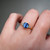 S817-CLARA-YG-NVST3722 - Ring on Hand