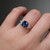 S819-FLORA-YG-NVST3759 - Ring on Hand