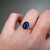 S817-CLARA-YG-NVST3397 - Ring on Hand
