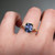 S814-TRINITY-YG-NVST3441 - Ring on Hand