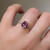 S807-SERENITY-YG-NVST3446 - Ring on Hand