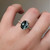 S807-SERENITY-YG-NVST3743 - Ring on Hand
