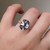 S807-SERENITY-RG-NVST3828 - Ring on Hand