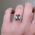 S823-FLEUR-YG-NVST3828 - Ring on Hand