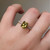 S807-SERENITY-YG-NVST3840 - Ring on Hand