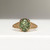 Custom 2.87ct Green Lab Spinel Fantasy Cut Filigree Ring
