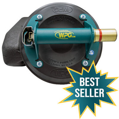 Wood's Powr-Grip N6450 Ventosa Concava Con Manico In Metallo - Portata 79 Kg - Con Detergente E Panno