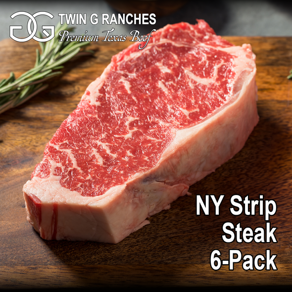 Texas Beef New York Strip 6-Pack Texas Beef New York Strip 6-Pack