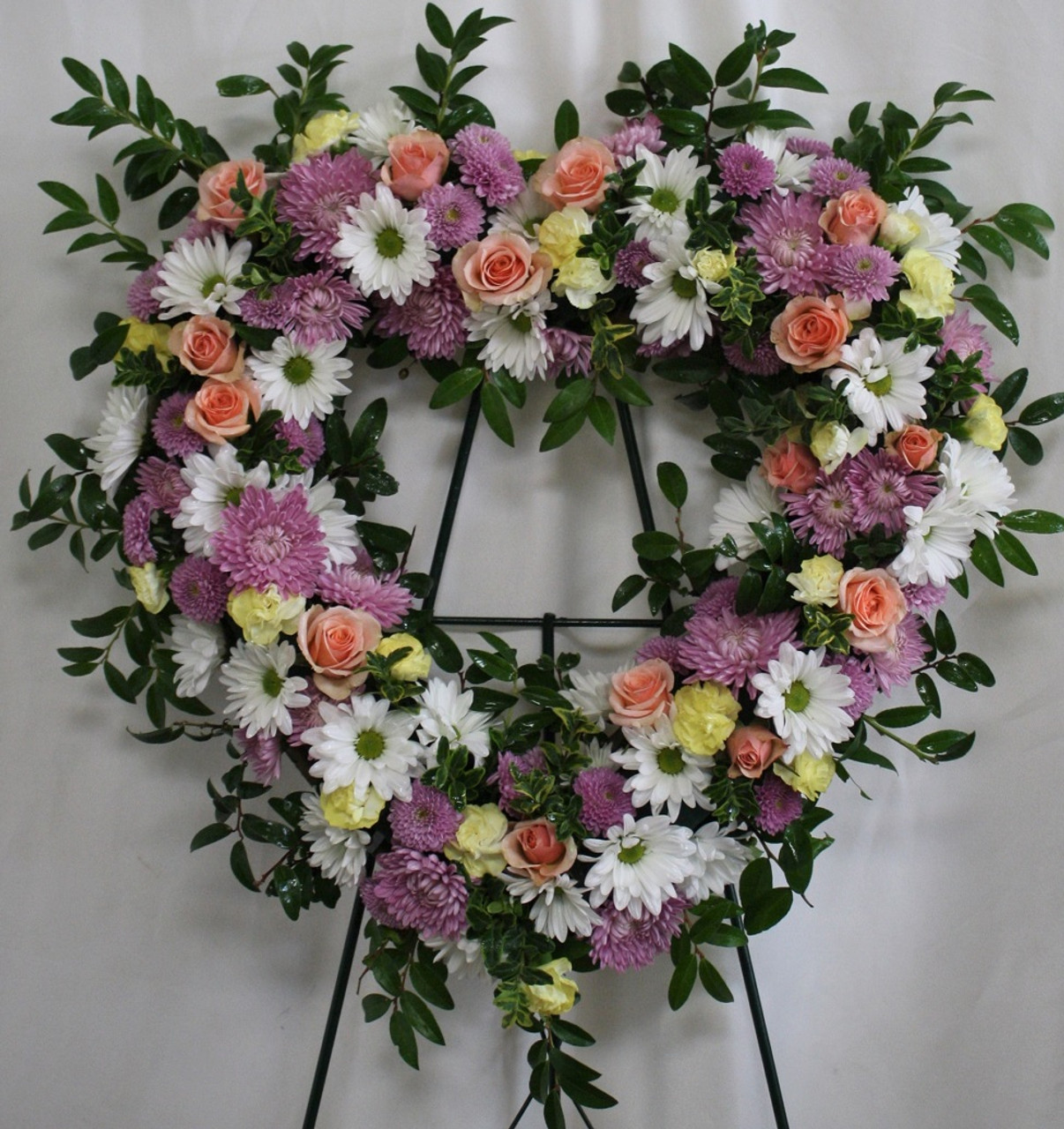 Purple/Pink/White Funeral Arrangement