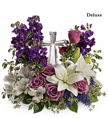 Majestic Purple Large Crystal Cross