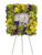Richly Remembered Square Photo Tribute Funeral Spray from Sympathy Flower Shop. Stunning flowers such as hydrangea, dazzling green cymbidium orchids, roses, gladioli, bells of Ireland and more make this an incredible display of respect. Approximately 22" W x 22" H
SKU SYM208