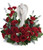 Forever Ours Funeral Angel Flowers in Red from Enchanted Florist Pasadena TX. This peaceful white porcelain angel sculpture is surrounded by radiant red roses and mini spray roses with delicate greenery, is a touching tribute to a rich life. Hand delivered with the angel statue. RM560