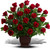 Red Rose Tribute by Sympathy Flower Shop. Two dozen red roses, accented by lemon leaf, are presented in a classic brown urn. Your Houston funeral florist. SKU  SYM413