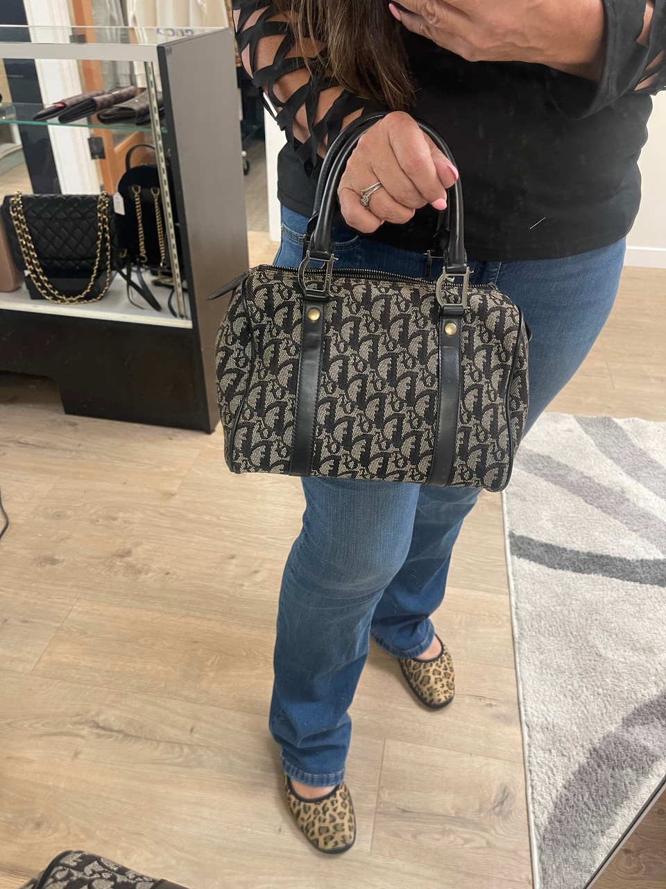 バッグ Christian Dior Trotter Mini Boston Bag Christian Dior Mini Boston Handbag | Née Vintage