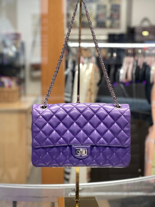 Chanel  lambskin purple crossbody