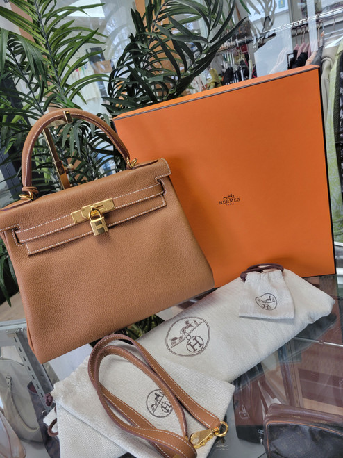 Hermes Togo Kelly Retourne 28 Gold