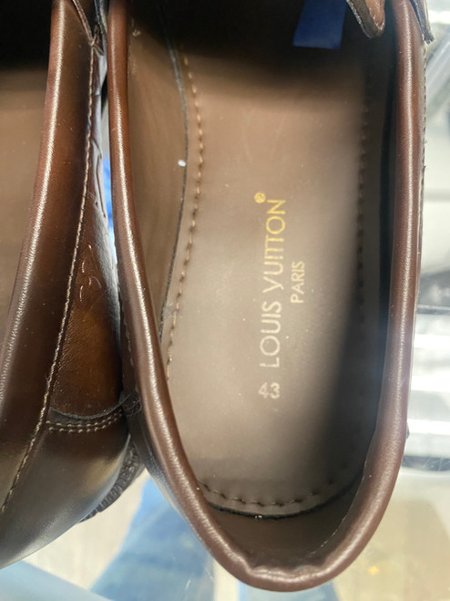 Louis Vuitton  embossed brown