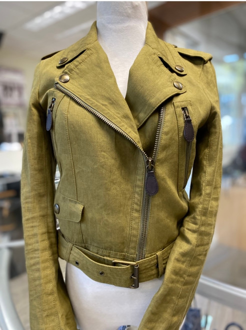 Burberry army green jacket