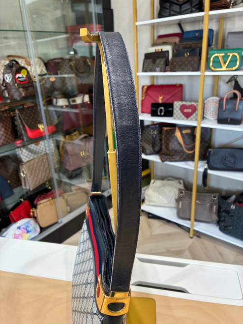 VINTAGE BLUE GUCCI SHOULDER BAG