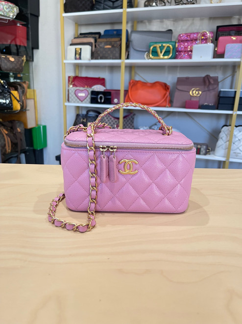PINK LAMBSKIN CHANEL MINI VANITY