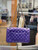 Chanel  lambskin purple crossbody