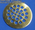 CPSP12SAB: Antique Brass Round Drain Grate for ClearPath
