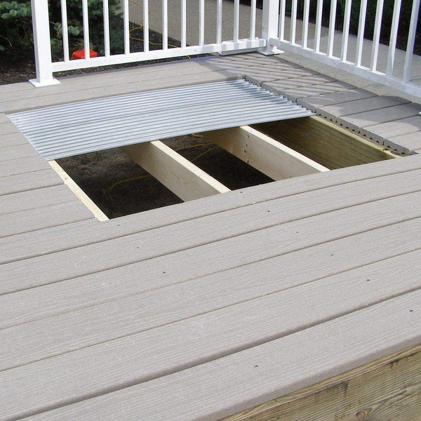 TIK0810 4' x 4' Deck Tile Insert Underlayment Kit for Outdoor Grill