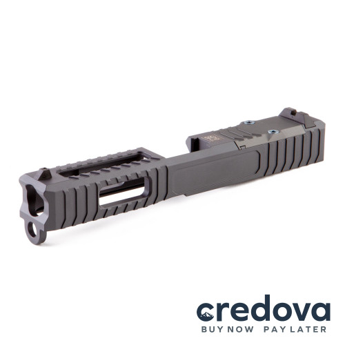 Gen3 Glock 19 LVL-1 Slide Black 2.0 (Stripped) | The GunCo