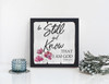 Be Still and Know (Framed Wall Decor)