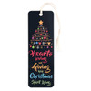Hearts Loving and Giving Keep Christmas Spirit Living (Bookmark with Tassel)