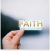 Faith Over Fear (White Vinyl Sticker)