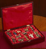 Nativity Ornament Set in Wood Case Nativity Ornament Set in Wood Case