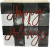 Happy Holidays Buffalo Check (Winter Decor) While supplies last*